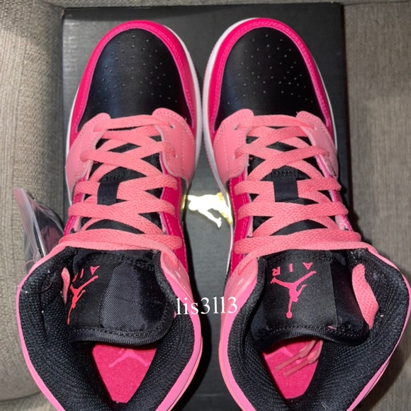 Air Jordan 1 Mid Coral Chalk Pinksicle 💖 - Picture 6 of 11